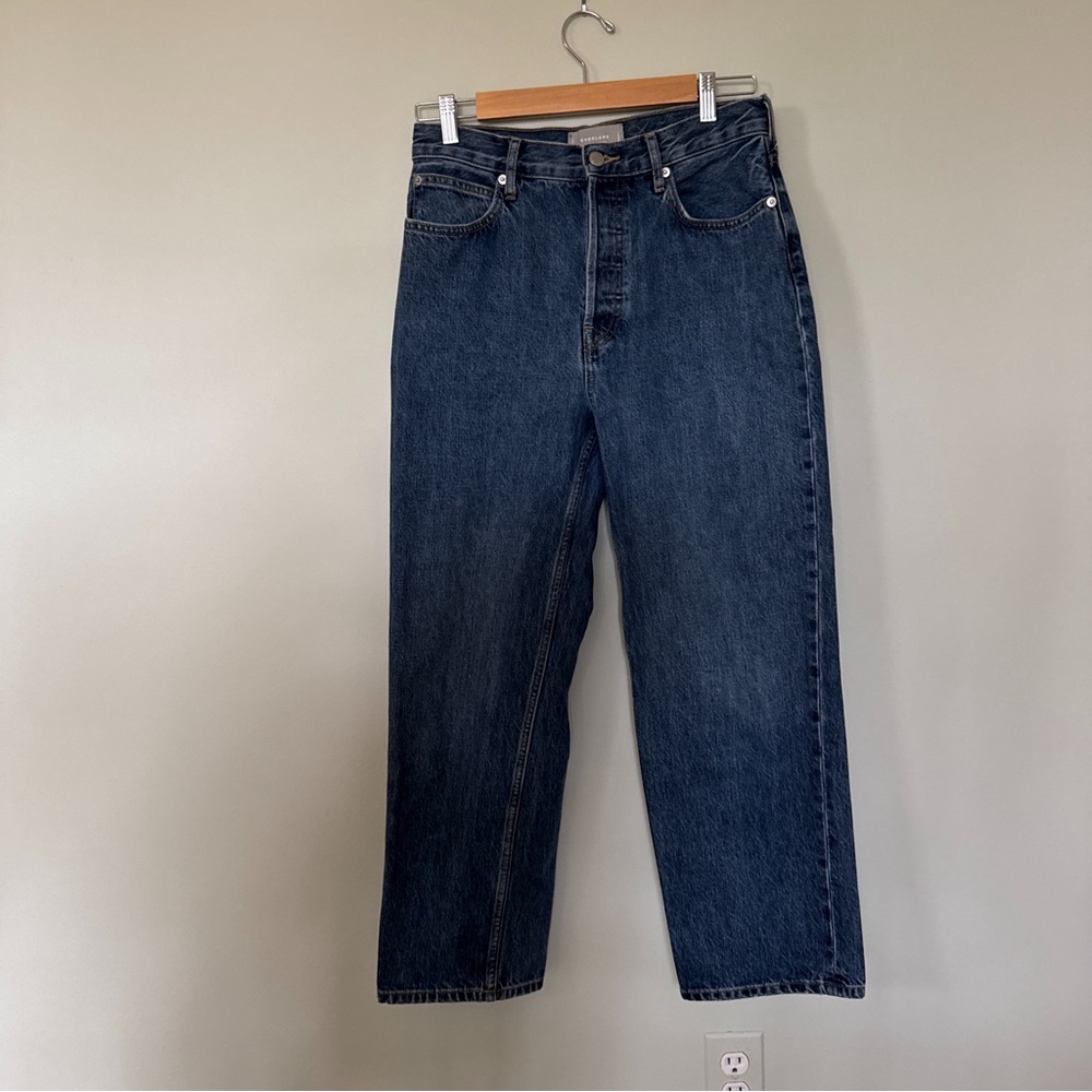 everlane “The 90s Way High” jeans medium wash